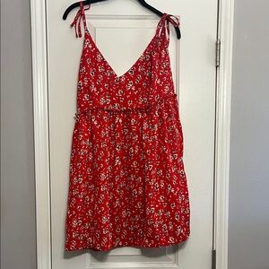 Red Floral Sundress